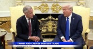 Trump expresses ambivalence toward the future of US-Mexico-Canada trade deal as he meets with Carney