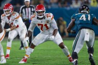 Chiefs LT Josh Simmons listed as questionable, unlikely to start