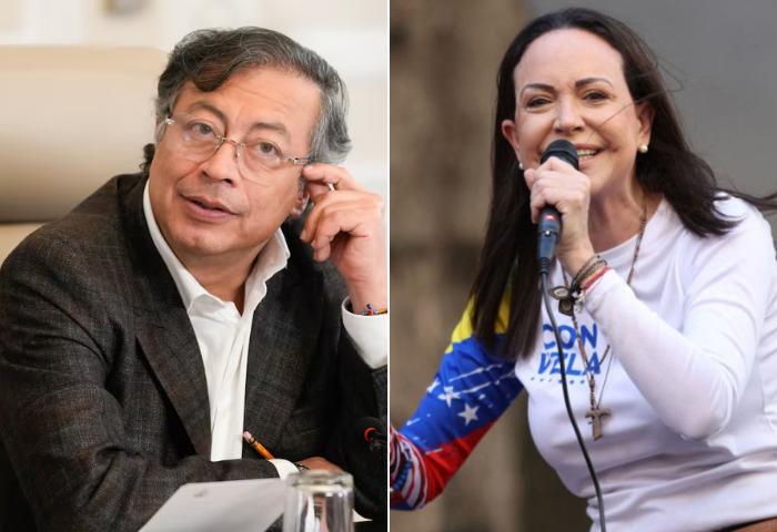 Presidente Petro cuestionó a María Corina Machado, Nobel de Paz, por su cercanía con Netanyahu y Macri