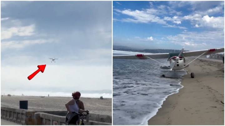 Watch: Pilot's steady hand saves lives in emergency landing on San Diego beach