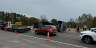 Truck rollover slows traffic on Interstate 89 in Milton