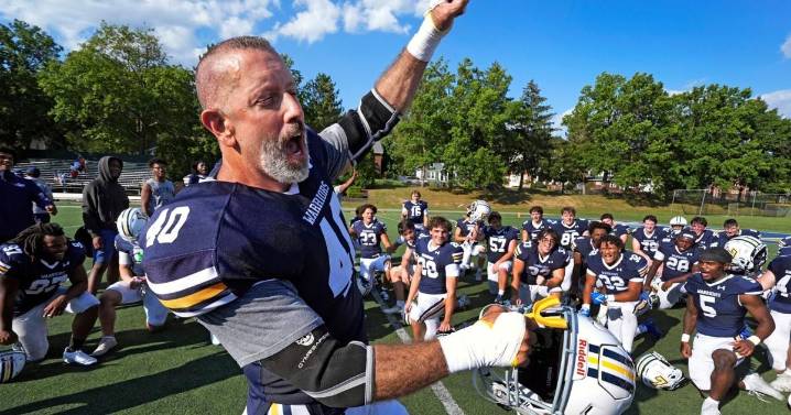 Lycoming College freshman playing college football at 58