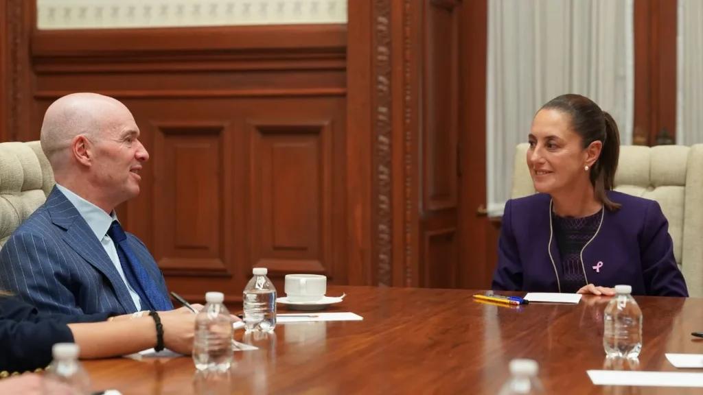 Se reúne Sheinbaum con Ben Horowitz, cofundador y socio general de Andreessen Horowitz