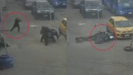 Se conoce video del momento exacto en el que policía mató a ladrón que intentó robarlo: sacó su arma y le disparó