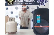 Roba a su propia madre un tanque de gas y una bocina