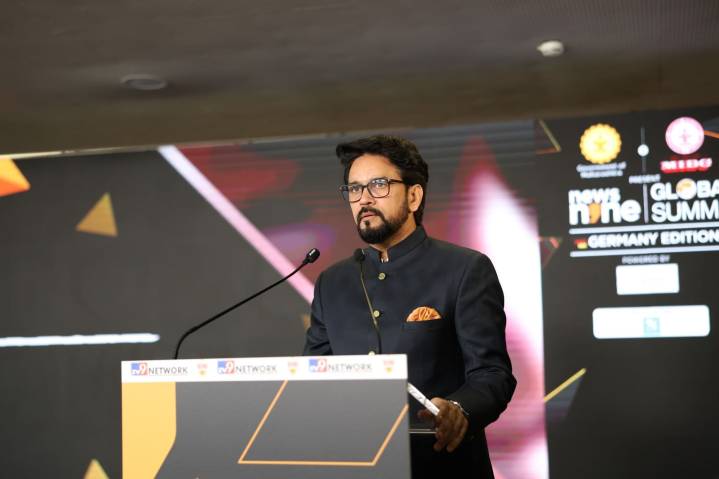 News9 Global Summit – Germany Edition: Anurag Thakur pitches India’s skilled youth, investor