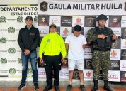 Fue capturado alias “Brandon o Julio” por varios delitos cometidos en el Huila