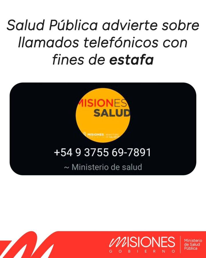 ¡Alerta en Misiones! Advierten por Llamadas Falsas de Salud Pública con Intención de Estafa
