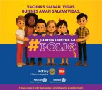 Pongamos fin a la Polio, encendido de la Torre de Agua.