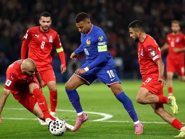 Mbappe scores and assists in France's 3-0 win over Azerbaijan in 2026 FIFA World Cup qualifier