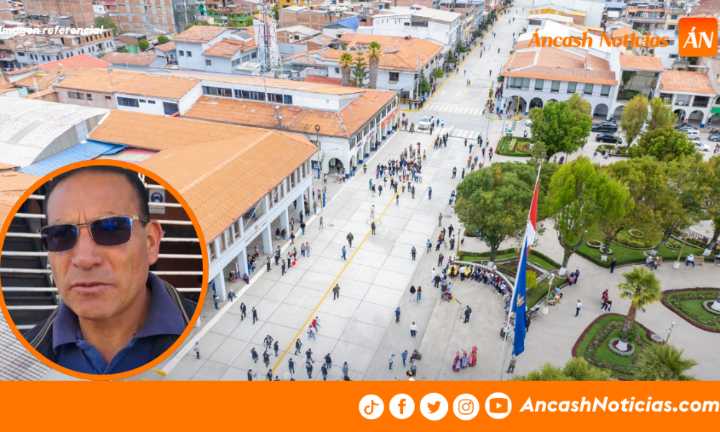Regidor de Huaraz: “No hemos recibido ninguna propuesta formal para peatonalizar la Plaza de Armas”