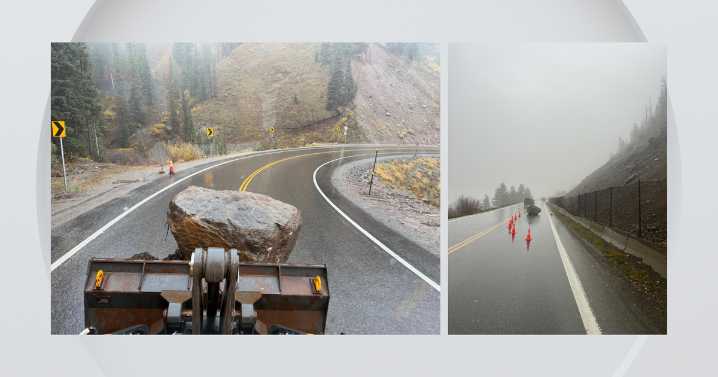 Rockslides, flooding reported along several highways in southwest Colorado