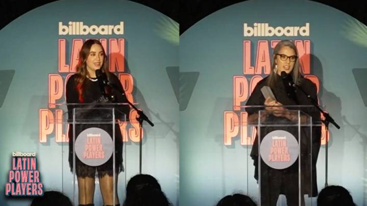 Ela Taubert Presents Regional Mexican Airplay Label of the Year Award to Angel Kaminsky & Ana
