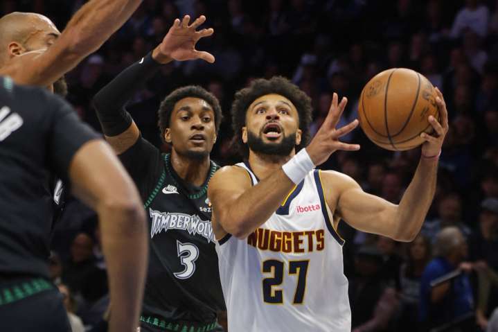 Timberwolves can’t stop Murray, Jokic in loss without Edwards