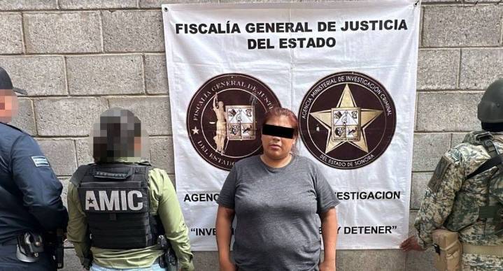 Detienen a mujer con droga tras cateo en la colonia Centro de Hermosillo