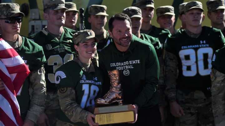 The Boot Run takes CSU-Wyoming game ball from CSU to Laramie
