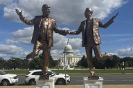 The Trump/Epstein Statue Has Returned To The National Mall