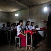 Myanmar air strikes force youth into bunker schools