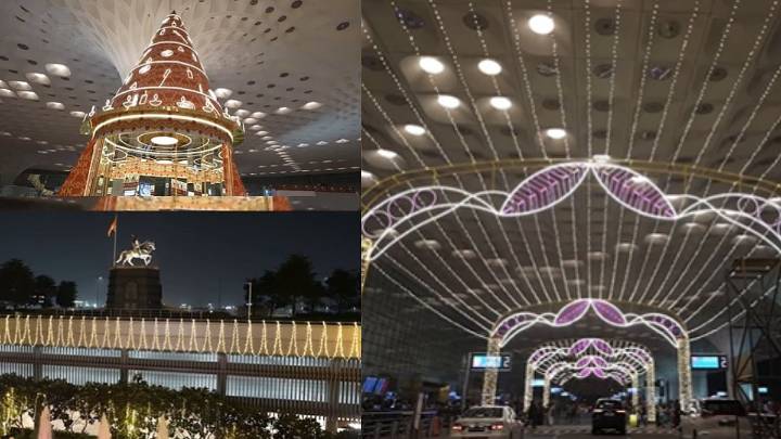 Mumbai's CSMI Airport Dazzles With Glamorous Lights On Diwali Eve
