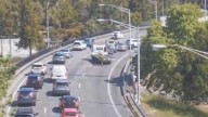 Mitchell Freeway crash: Motorcyclist rushed to hospital following serious collision near Mounts Bay Road exit