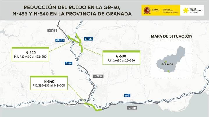 Aprobado el proyecto de trazado para reducir el ruido de la GR