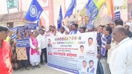 Chhatrapati Sambhajinagar: Ramai Gharkul Beneficiaries Protest At CSMC, Demand Monthly Funds & Revised List