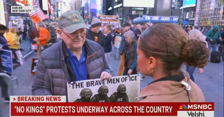 Vietnam Vet at No Kings Rally Torches ICE: ‘Soldiers Do Not Fight Children!’