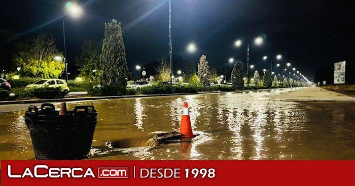 Las intensas lluvias obligan a cerrar el acceso a Albacete desde la carretera de Valencia