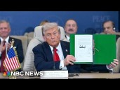 Trump signs peace deal between Israel and Hamas during summit in Egypt