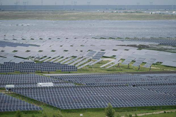 Solar and wind power has grown faster than electricity demand this year, report says