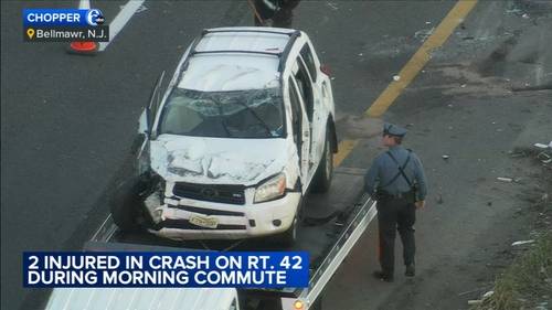 Route 42 southbound, near I-295, reopened following multi-vehicle crash in Bellmawr, New Jersey