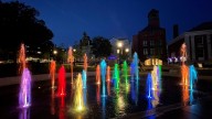 Why City Hall Park's splash pad and the Moran Frame will glow Monday