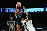 Deadspin | Jackie Young, A'ja Wilson go off as Aces take 2-0 Finals lead over Mercury