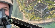 Queen Mary's son takes selfie during first fighter jet flight