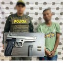 Reacción oportuna evita un hecho violento y permite la captura en flagrancia por intimidación con arma de fuego