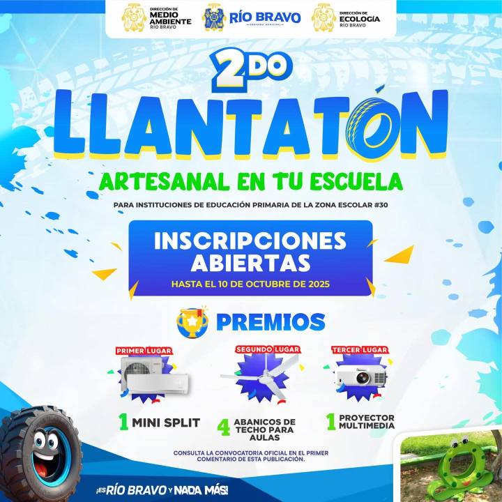 El 2do Llantatón Artesanal en tu Escuela ya está aquí