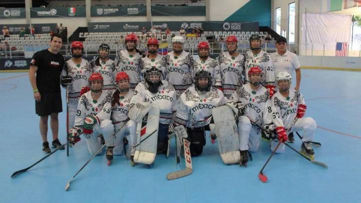 Brillan mexiquenses en el oro panamericano de hockey en línea