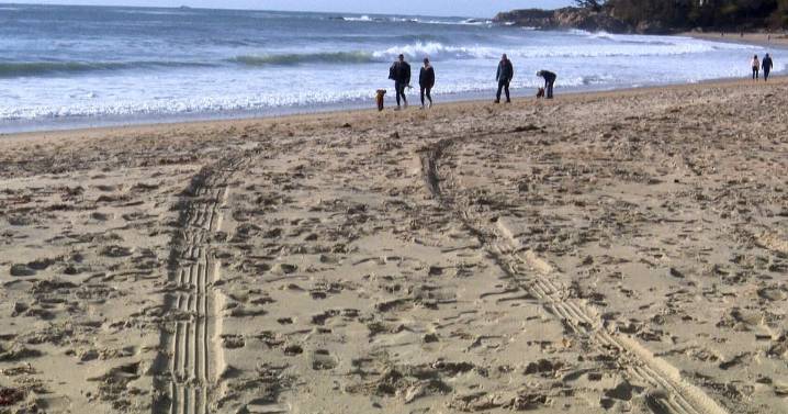 College students' joyride on Massachusetts beach ends when rising tide destroys car, "We were really scared"