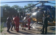 Adolescente es trasladada en helicóptero a Mérida por complicaciones después del parto