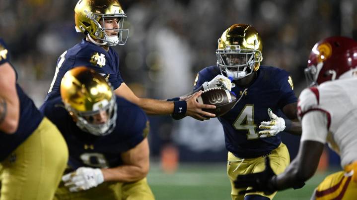 Price, Love spark No. 13 Notre Dame past No. 20 Southern California 34