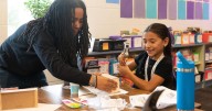 Homestead High School students teach the trades to elementary students