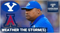 BYU's Unbeaten Record at RISK in Tucson | Can Cougars OVERCOME Injury Woes & Biblical Rain Forecast?