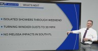 South Florida to see isolated showers through the weekend