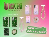 The new Wicked x Velvet Caviar Collection brings signature Elphaba and Glinda styles to everyday tech