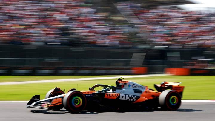 Norris aplasta en México y arrebata el liderato a Piastri, 5.º; Alonso y Sainz, retirados