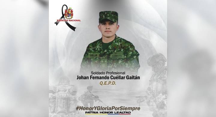 Un soldado muerto y cuatro heridos deja ataque con explosivos en el Cauca De acuerdo con el comunicado emitido por la Tercera Brigada del Ejército, el ataque terrorista fue ejecutado por integrantes d