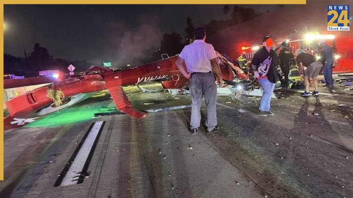 Medical Helicopter crashes on Highway 50 in California’s Sacramento, 3 critically injured