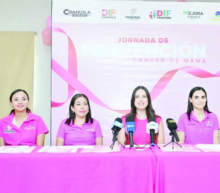 Conferencia de prensa en Frontera destaca actividades de prevención del cáncer de mama