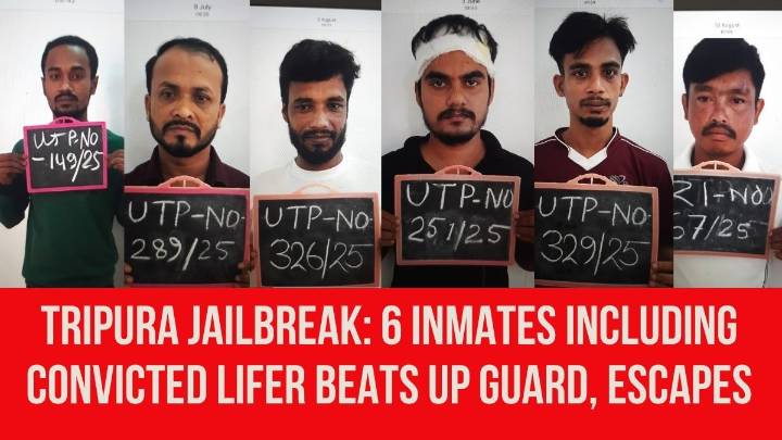 Tripura Jailbreak: 6 Inmates Including Convicted Lifer Beats Up Guard, Escapes