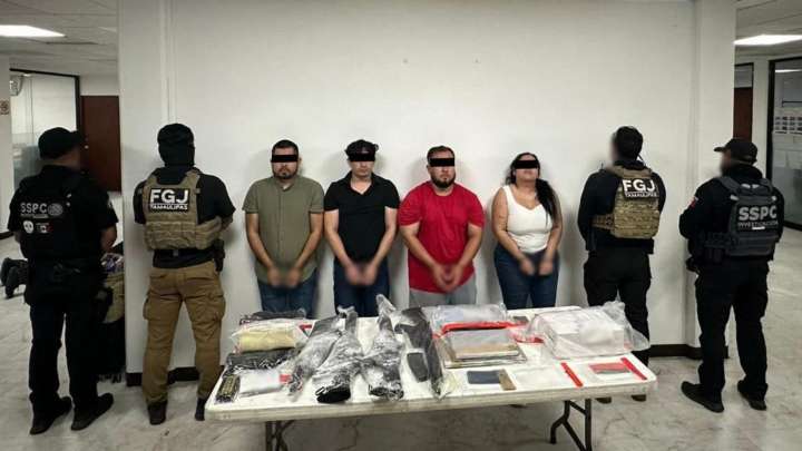 Golpe al Cártel del Golfo: Caen 4 con Arsenal y Miles de Dólares en Matamoros, Tamaulipas